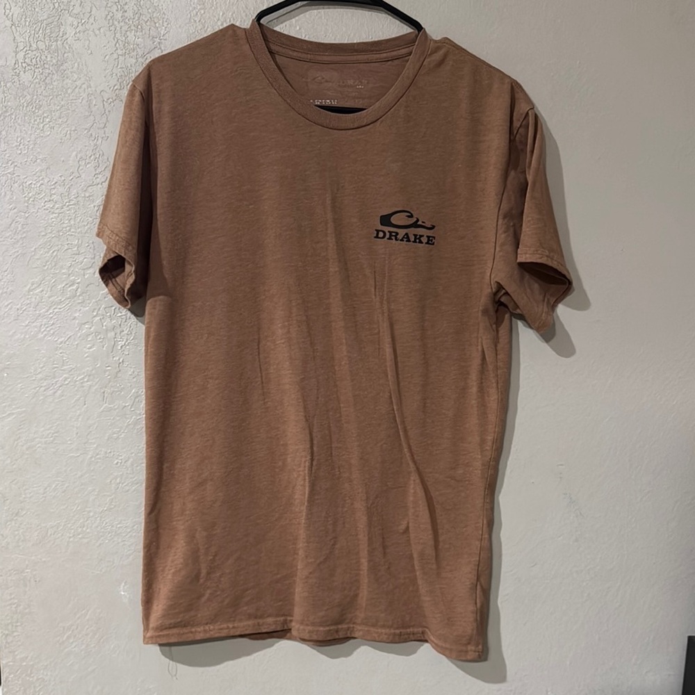 Drake Waterfowl Systems Men's Brown Size Medium T-Shirt